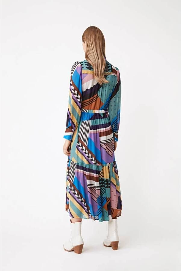 Suncoo Lange Overhemdjurk met Grafische Print Meerkleurig Dames