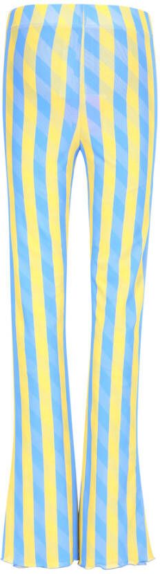 Sunnei Broek door . Volumes ironie grafische stijl en sterke kleuren karakteriseren de voorstellen van het merk die zich presenteren als een multidisciplinaire realiteit Blauw Dames