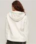 Superdry Capuchon met logo-rits voor dames Essential White Dames - Thumbnail 3
