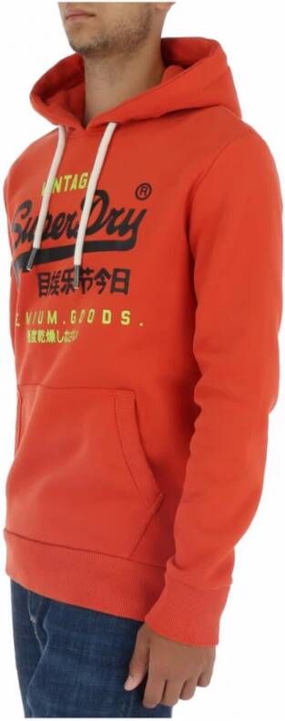 Superdry Hoodies Oranje Heren