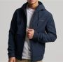 Superdry korte zomerjas donkerblauw effen rits normale fit - Thumbnail 5