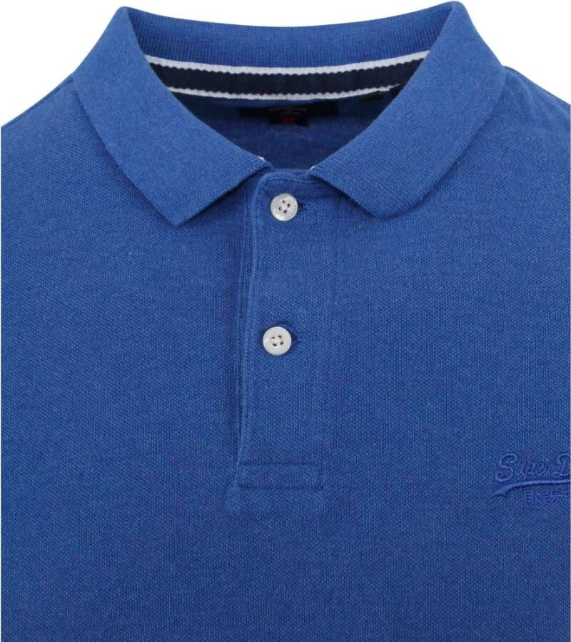 Superdry Polo Shirts Blauw Heren