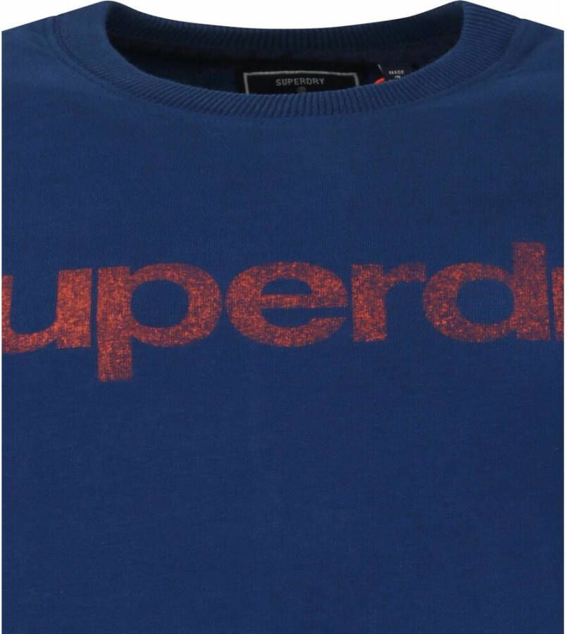 Superdry T-shirt Blauw Heren