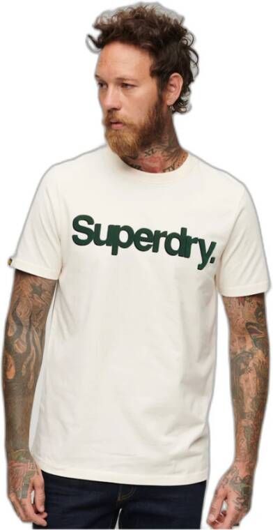 Superdry T-shirt Core Classic Wit Heren