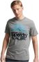 Superdry T-shirt Core Logo Great Outdoors Grijs Heren - Thumbnail 3