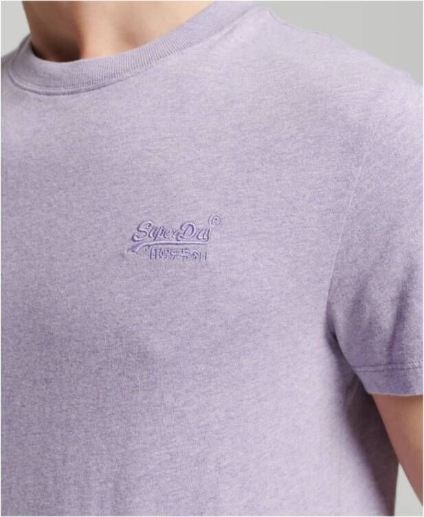 Superdry T-shirt Vintage Logo Paars Heren