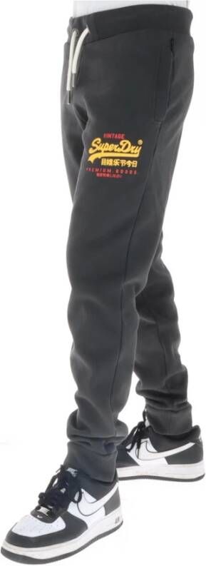 Superdry Zwarte Herenbroek Zwart Heren