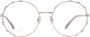 Swarovski Metalen ronde optische monturen in roze voor vrouwen Pink Dames - Thumbnail 2