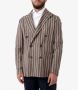 Tagliatore Dove Grey Dubbelrij Blazer Gray Heren - Thumbnail 2