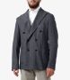 Tagliatore Blauwe Katoenen Dubbelrijige Formele Blazer Blue Heren - Thumbnail 2