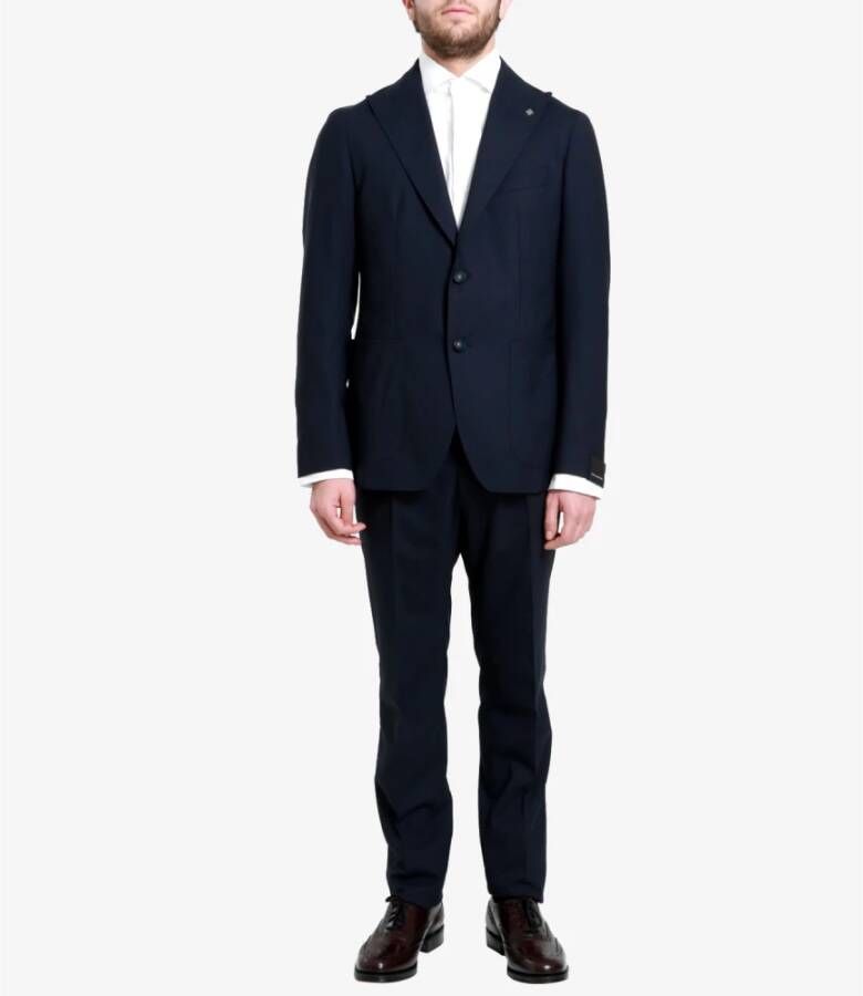 Tagliatore Single Breasted Suits Blauw Heren