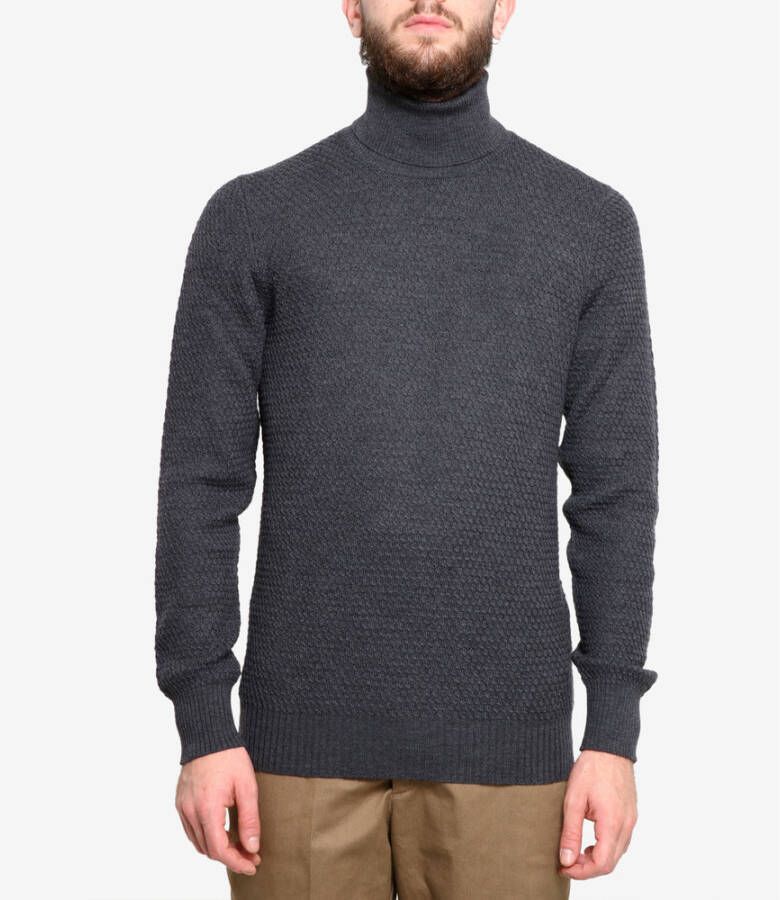 Tagliatore sweaters antraciet Grijs Heren