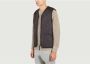 Taion Gewatteerde Militaire V-hals Donsvest Black Heren - Thumbnail 2