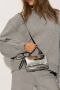 The Attico Zilveren Mini Tote Tas met Verstelbare Schouderband Gray Dames - Thumbnail 4