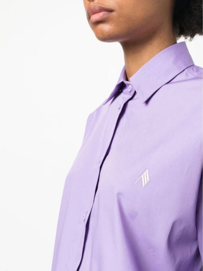 The Attico Lavander Eliza Shirt Purple Dames