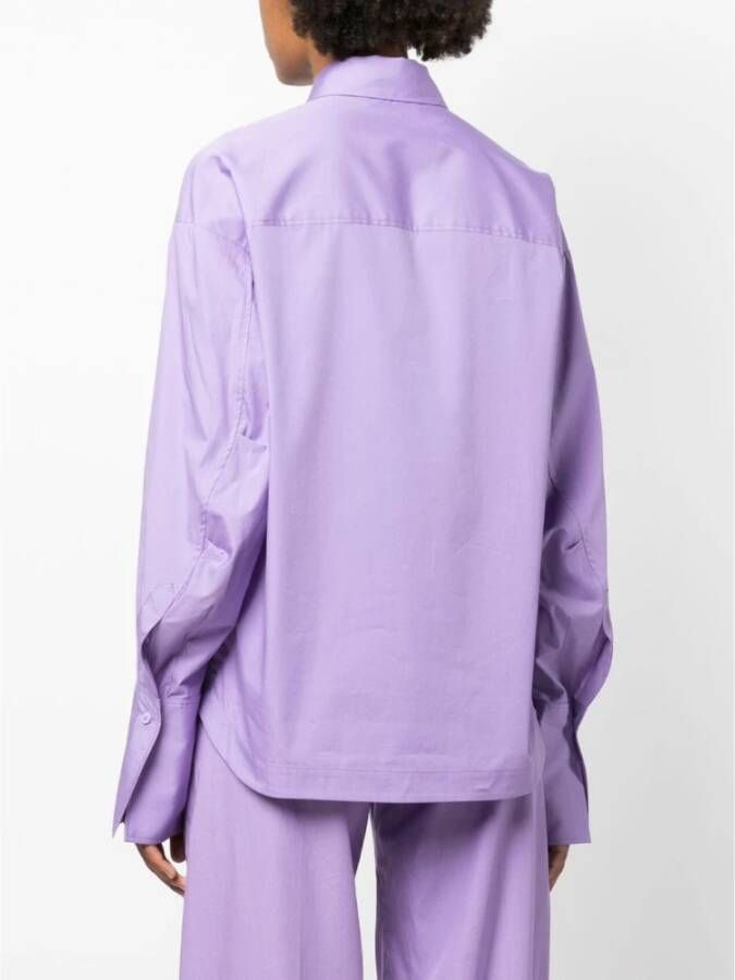 The Attico Lavander Eliza Shirt Purple Dames