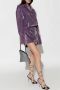 The Attico Silvye fluwelen jurk Purple Dames - Thumbnail 2