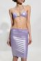 The Attico Strandrok met logo Purple Dames - Thumbnail 2