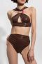 The Attico Tweedelig badpak Bruin Dames - Thumbnail 2