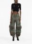 The Attico Groene Camouflage Jeans voor Vrouwen Green Dames - Thumbnail 3