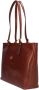 The Bridge Stijlvolle Shopper Tas in Cognac Brown Unisex - Thumbnail 2