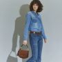 The Bridge Bruine Leren Schoudertas Retro Stijl Brown Dames - Thumbnail 2