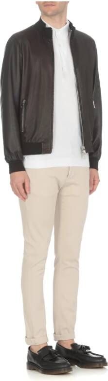 The Jack Leathers Bomber Jackets Zwart Heren