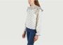 The New Society Geborduurde Ecru Katoenen Blouse met Gerimpelde Details White Dames - Thumbnail 2
