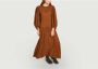 The New Society Luipaardprint Lange Jurk van Biologisch Katoen Beige Dames - Thumbnail 2