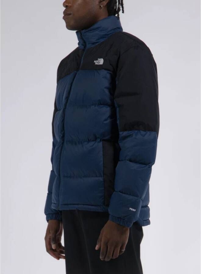 The North Face Down Jackets Blauw Heren