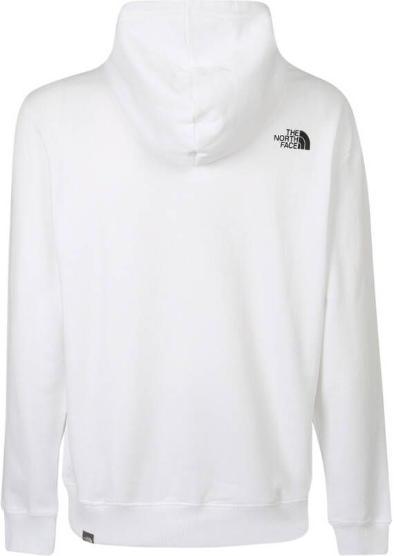 The North Face Logo Drawstring hoodie Wit Heren