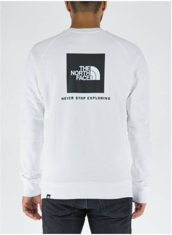 The North Face Redbox Raglan Crewneck Sweatshirt Wit Heren