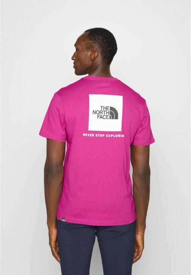 The North Face T-Shirts Roze Heren