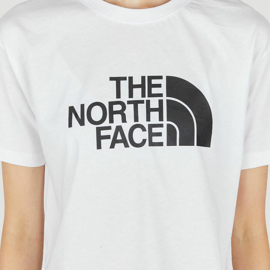 The North Face Logo-print bijgesneden T-shirt Wit Dames