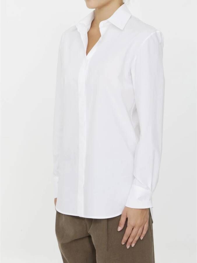The Row Witte Katoenen Derica Shirt White Dames