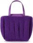 THEMOIRè Koraal Spons Paarse Handtas met Gouden Details Purple Dames - Thumbnail 1