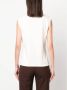 Theory Ivoor Stretch Jersey Coltrui Mouwloos T-shirt Beige Dames - Thumbnail 2