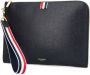 Thom Browne Zwarte Documentenmap met Logoprint Black Unisex - Thumbnail 2