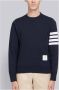 Thom Browne Armband Sweatshirt van katoen-jersey met logo patch Blauw Heren - Thumbnail 4
