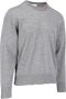 Thom Browne Grijze Logo-Patch Wollen Sweatshirt Gray Heren - Thumbnail 2
