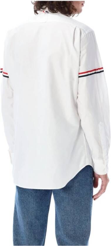 Thom Browne Klassiek Wit Overhemd met Lange Mouwen Wit Heren