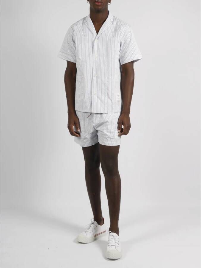 Thom Browne Short Sleeve Shirts Wit Heren