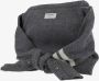 Thom Browne Sweater-shaped bag made of merino wool Sleeves that double as shoulder straps adjustable Iconic triple contrasting band Zipper top closure Logo label detail Gray white Made in Italy Composition: 100% merino wool Grijs Dames - Thumbnail 2