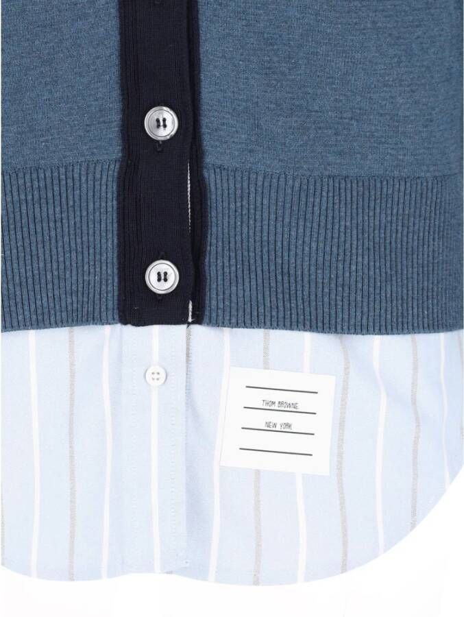 Thom Browne Stijlvolle Cardigan voor Heren Blue Dames