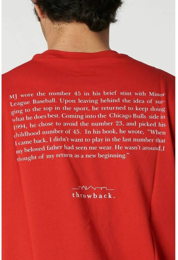 Throwback T-shirts Rood Heren