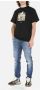 Throwback T-shirts Zwart Heren - Thumbnail 2