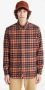 Timberland Lange Mouw Flanel Geruite Overhemd Roest Multicolor Heren - Thumbnail 2