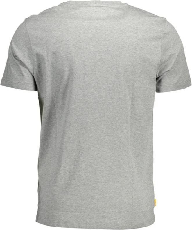 Timberland Stijlvol Logo Print T-Shirt Grijs Heren