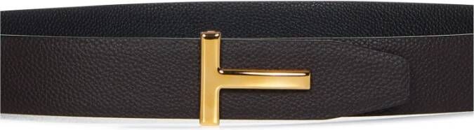 Tom Ford Bruin Omkeerbare Leren Riem Bruin Heren