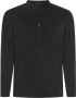 Tom Ford Zwarte Henley Shirt met Asymmetrische Zoom Zwart Heren - Thumbnail 2